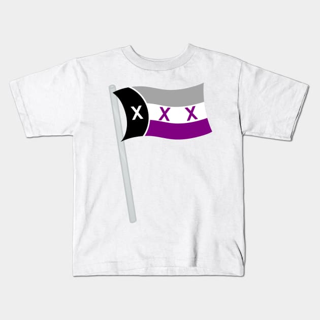 L'Manberg Pride - Asexual Kids T-Shirt by WhiteRabbitWeirdo